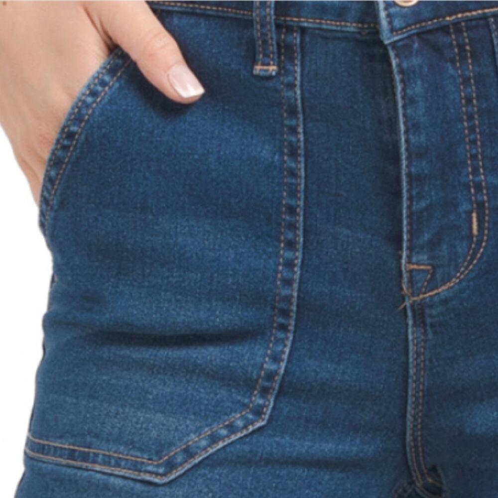 NWT Nanette Lepore Women's Belle High Rise Porkchop Front Pockets Bootcut Jeans - Picture 3 of 6